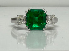 Load image into Gallery viewer, 2.06ct Muzo Emerald and Diamond Ring