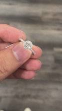 Load and play video in Gallery viewer, Dainty Seng Firey Diamond™ Halo Ring in White Gold