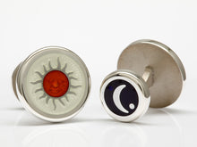 Load image into Gallery viewer, David Oscarson Celestial Cuff Links in Sterling Silver