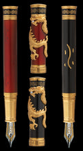 Load image into Gallery viewer, David Oscarson Black Water Dragon Limited Edition Fountain Pen in Sterling Silver