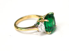 Load image into Gallery viewer, Impressive 12ct Tsavorite Garnet and Diamond Ring