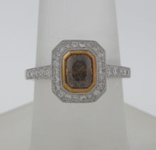 Load image into Gallery viewer, Bourbon Color Flanders Cut Natural Diamond Ring