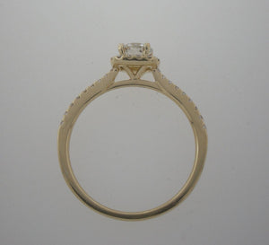 Dainty Seng Firey Diamond™ Halo Ring in Yellow Gold