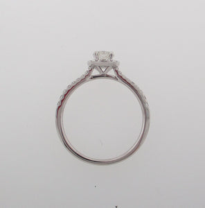 Dainty Seng Firey Diamond™ Halo Ring in White Gold