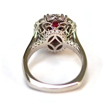 Load image into Gallery viewer, 3.01ct Unheated Mozambique Ruby & Diamond Ring