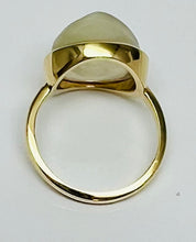 Load image into Gallery viewer, Man in the Moonstone Ring in 14k Yellow Gold
