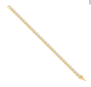 Oval Diamond Tennis Bracelet