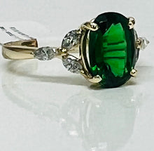 Load image into Gallery viewer, Stunning Chrome Tourmaline and Diamond Ring
