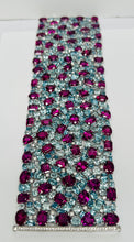 Load image into Gallery viewer, Mesmerizing Rare Garnet and Aquamarine with Diamond Bracelet in 18kwg
