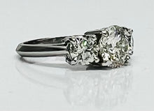 Load image into Gallery viewer, Classic 3 Diamond Ring in Platinum
