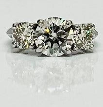 Load image into Gallery viewer, Classic 3 Diamond Ring in Platinum
