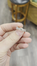 Load and play video in Gallery viewer, Platinum Mismatched Diamond Band
