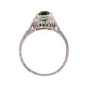 Load image into Gallery viewer, Rare Art Deco 1.13ct Demantoid Garnet &amp; Diamond Ring
