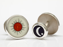 Load image into Gallery viewer, David Oscarson Celestial Cuff Links in Sterling Silver
