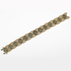 Breathtaking Alexandrite and Diamond Bracelet