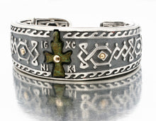 Load image into Gallery viewer, Nouveau 1910 Byzantine Cross Bangle Bracelet
