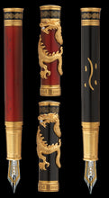 Load image into Gallery viewer, David Oscarson Black Water Dragon Limited Edition Fountain Pen in Sterling Silver
