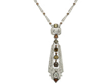 Load image into Gallery viewer, Natural Fancy Color Diamond Vintage Necklace
