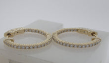 Load image into Gallery viewer, Dazzling Diamond Hoops in 14k Yellow Gold
