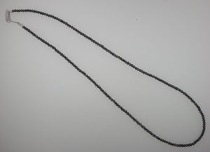 Shimmering Black Diamond Necklace