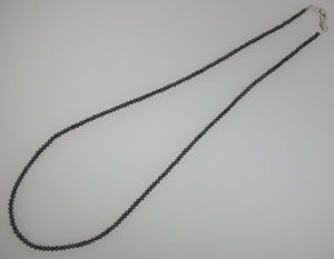 Shimmering Black Diamond Necklace