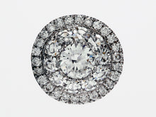 Load image into Gallery viewer, Diamond Cluster Slide Pendant in 18k White Gold
