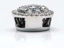 Load image into Gallery viewer, Diamond Cluster Slide Pendant in 18k White Gold
