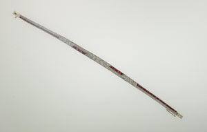 Vintage Ruby and Diamond Bracelet in 18k White Gold