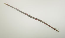 Load image into Gallery viewer, Vintage Ruby and Diamond Bracelet in 18k White Gold
