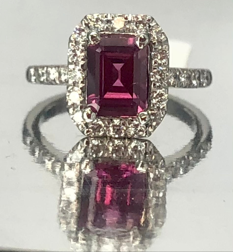 Unique Fancy Color Sapphire and Diamond Ring