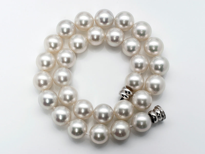 Large South Sea White Pearl Necklace