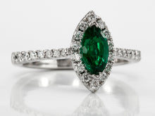 Load image into Gallery viewer, Enchanting Green Emerald and Diamond Ring
