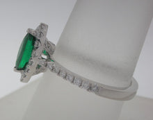 Load image into Gallery viewer, Enchanting Green Emerald and Diamond Ring
