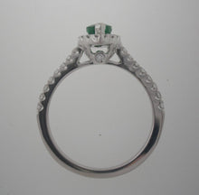 Load image into Gallery viewer, Enchanting Green Emerald and Diamond Ring
