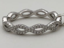 Load image into Gallery viewer, Diamond Infinity Eternity Stackable Ring
