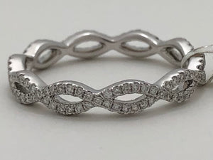 Diamond Infinity Eternity Stackable Ring
