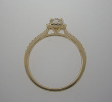 Load image into Gallery viewer, Dainty Seng Firey Diamond™ Halo Ring in Yellow Gold
