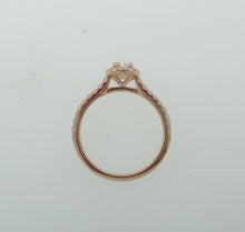 Load image into Gallery viewer, Rose Gold Oval Diamond Halo Ring

