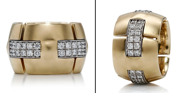 Picchiotti 18k Yellow and White Gold Xpandable Ring RD74