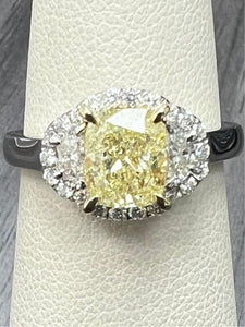 1.52ct Canary Diamond Ring