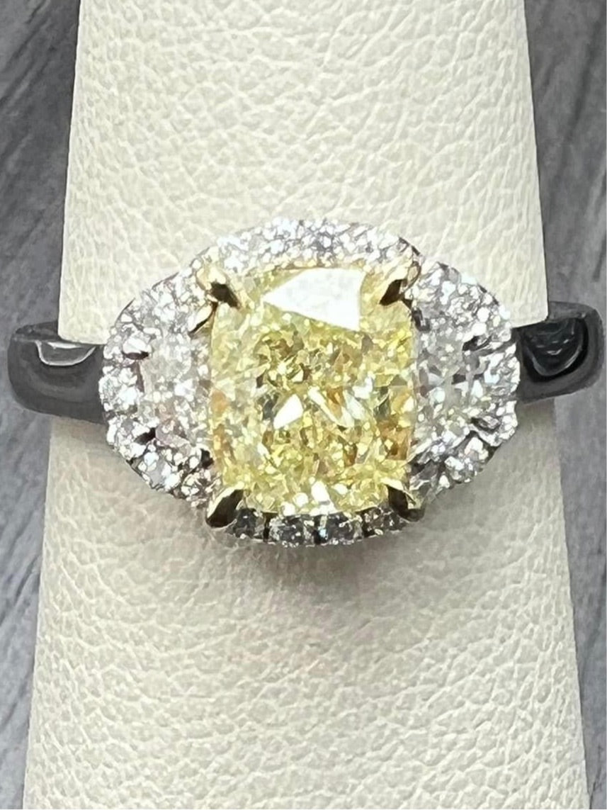 1.52ct Canary Diamond Ring
