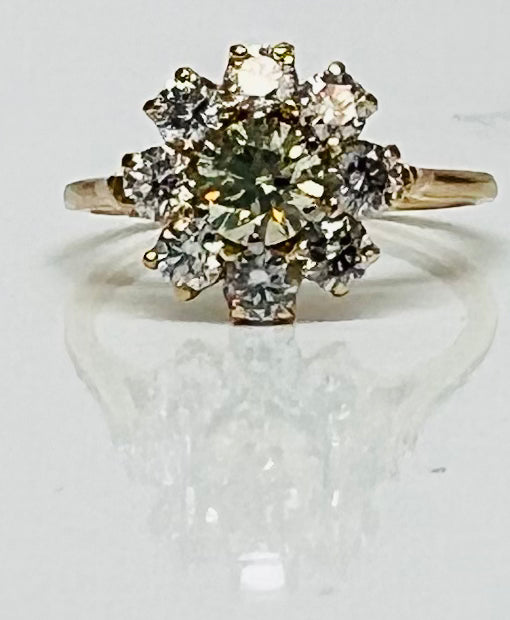 Lemony Seng Firey Diamond™️ Flower Diamond Ring