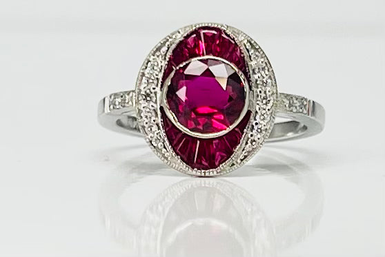 Vintage Style Ruby Ring