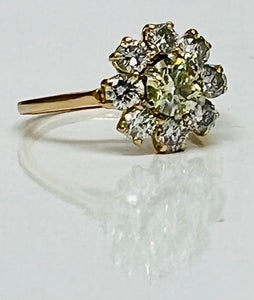 Lemony Seng Firey Diamond™️ Flower Diamond Ring