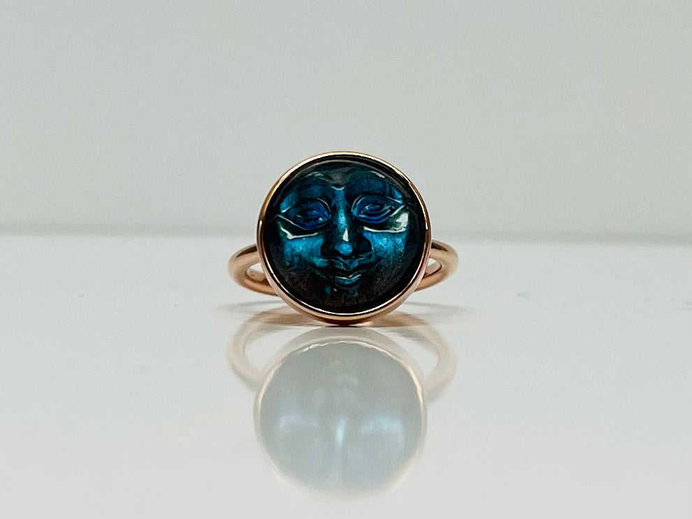 Man in the Moon Labradorite ring