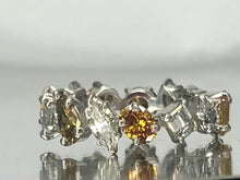 Load image into Gallery viewer, One of a Kind Multi Fancy Color and Shape Platinum Eternity Band
