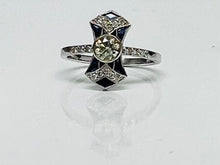 Load image into Gallery viewer, Vintage Style Diamond and Sapphire Ring

